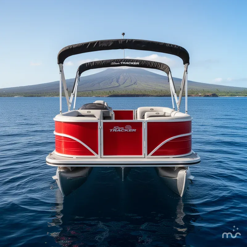 Slide: The Image of Sun Tracker Party Barge 18 DLX 2026 - 3