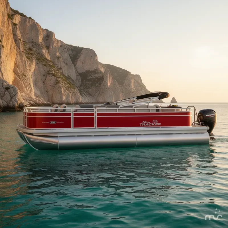 Slide: The Image of Sun Tracker Fishin' Barge 22 DLX 2026 - 2