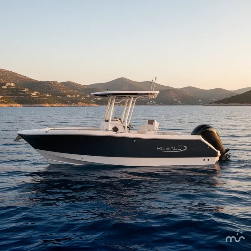 Slide: The Image of Robalo R230 Center Console 2025 - 2