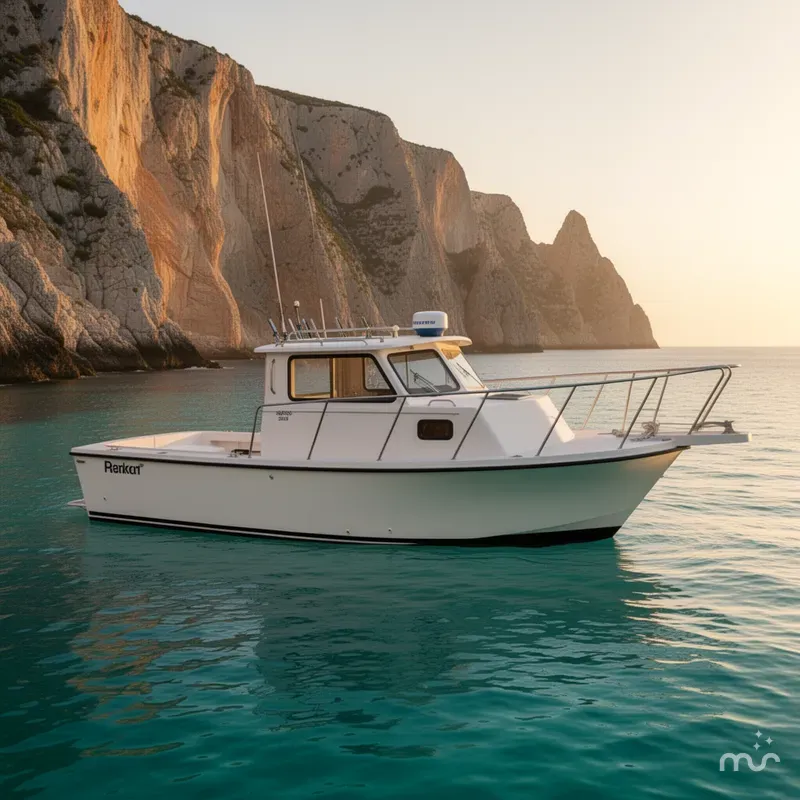 Slide: The Image of Parker Marine 2520 Sport Cabin 2000 - 2