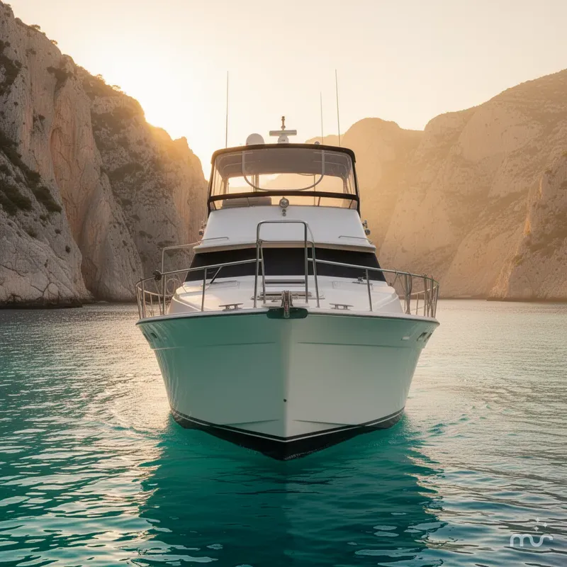 Slide: The Image of Bayliner 3888 MY Sedan 1983 - 1