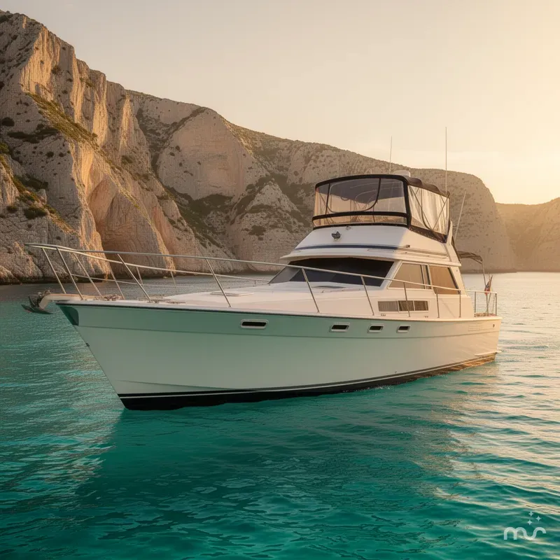 Slide: The Image of Bayliner 3888 MY Sedan 1983 - 2