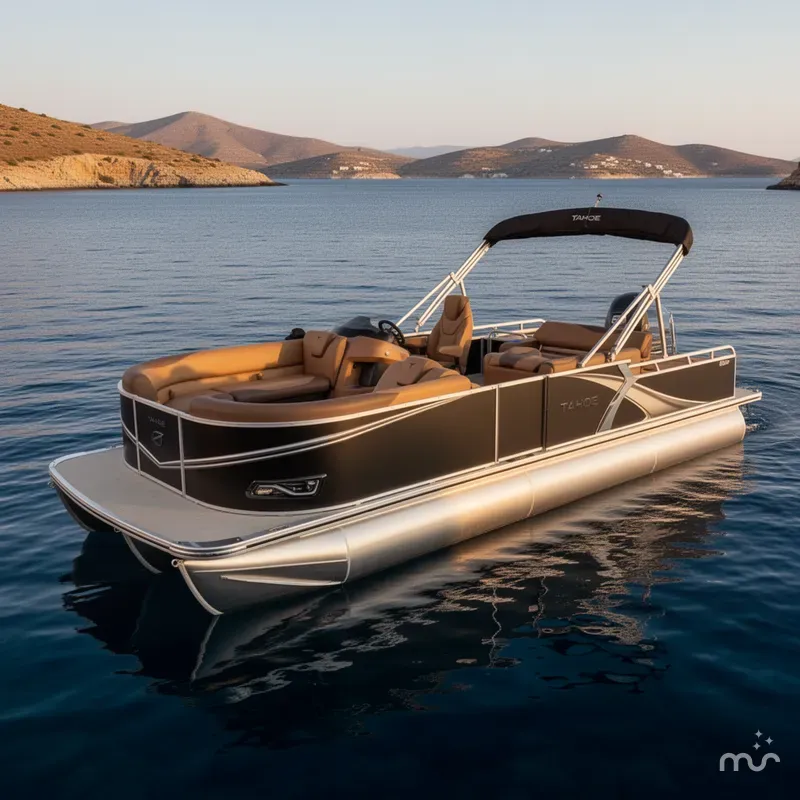 Slide: The Image of Tahoe LTZ 2385 Swingback (VRB) Tritoon & Honda 4-Stroke EFI 2026 - 0