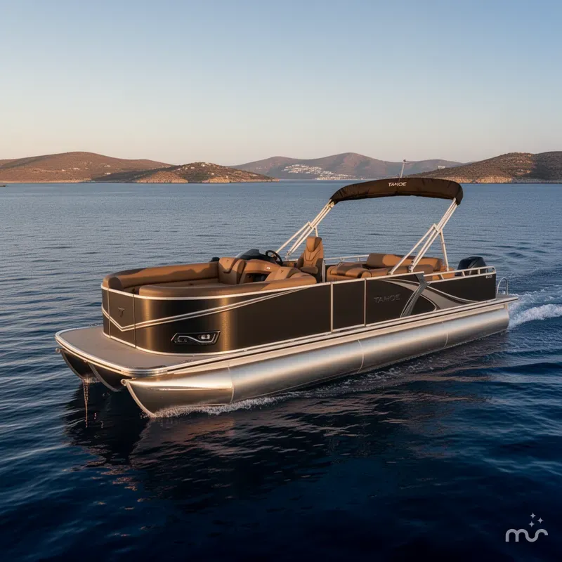 Slide: The Image of Tahoe LTZ 2385 Swingback (VRB) Tritoon & Honda 4-Stroke EFI 2026 - 1