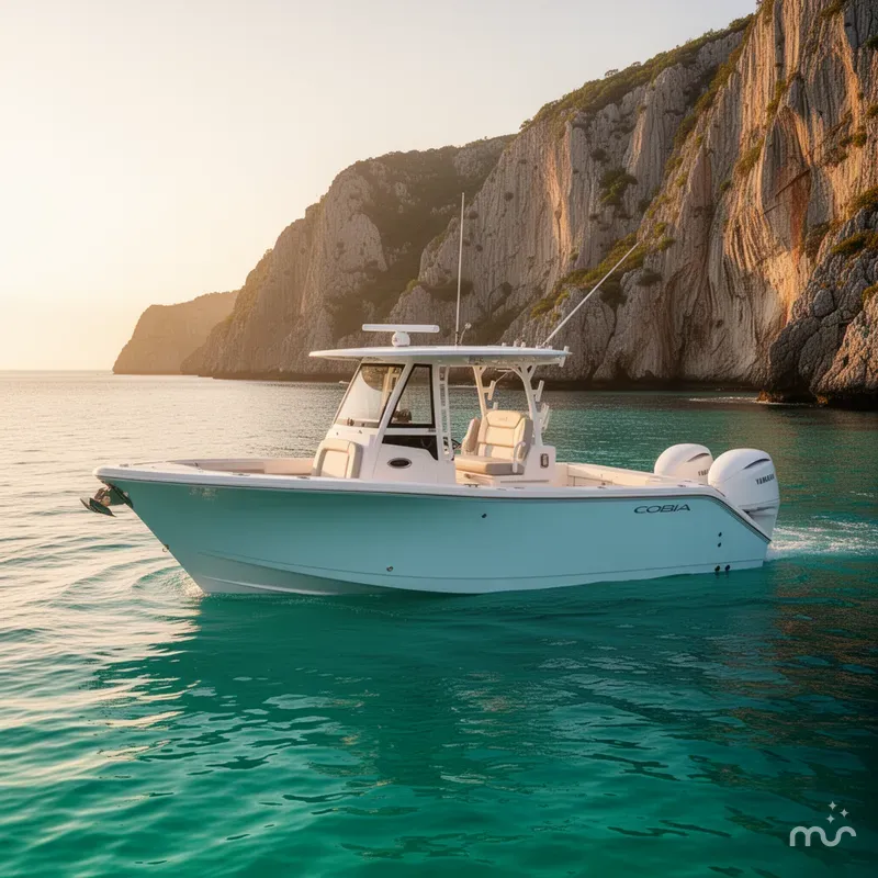 Slide: The Image of Cobia 305 Center Console 2026 - 2