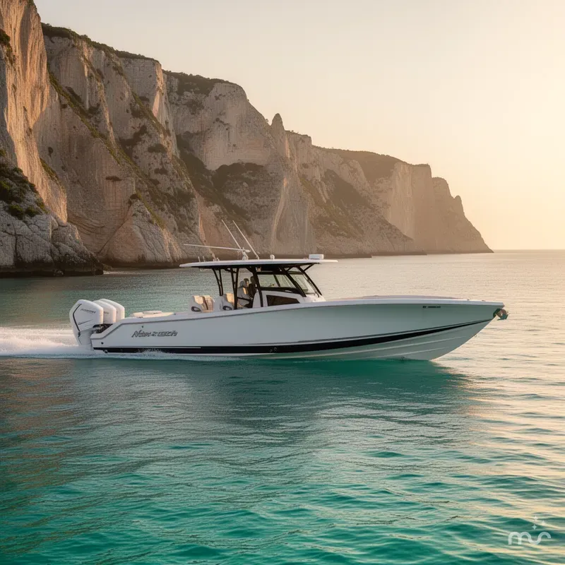 Slide: The Image of Nor-Tech 390 Sport Center Console 2025 - 2
