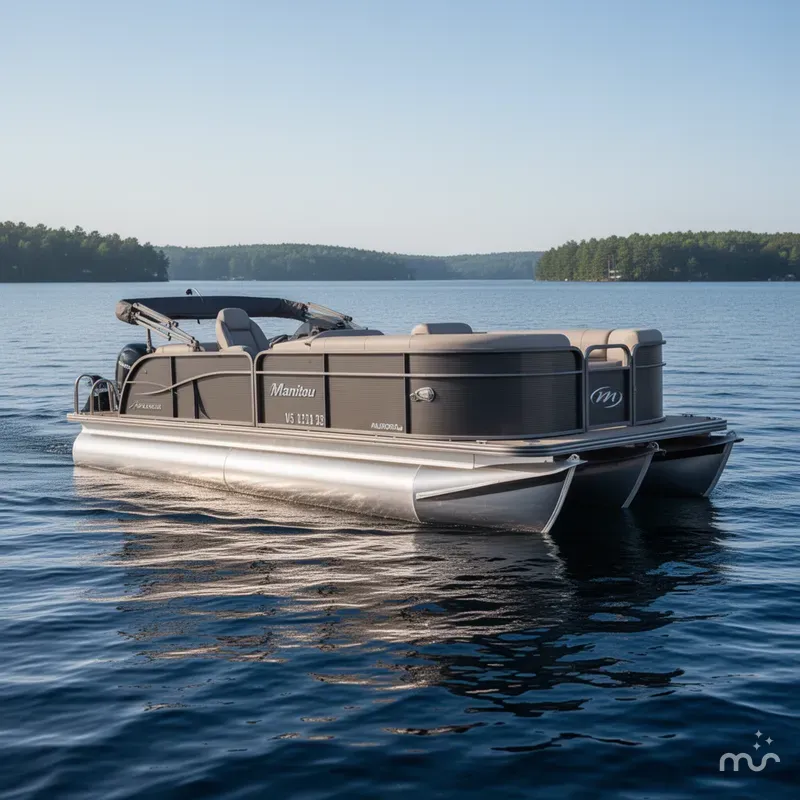 Slide: The Image of Manitou 22 Aurora LE Twin Tube 25" 2018 - 0