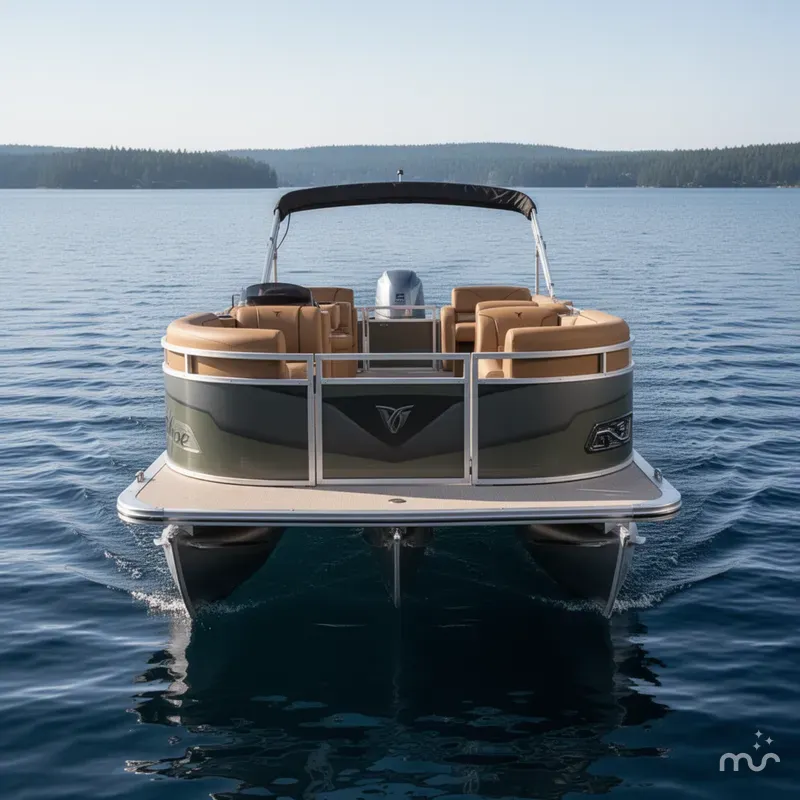 Slide: The Image of Tahoe Sport 2385 Swingback (VRB) Tritoon & Honda 4-Stroke EFI 2026 - 1