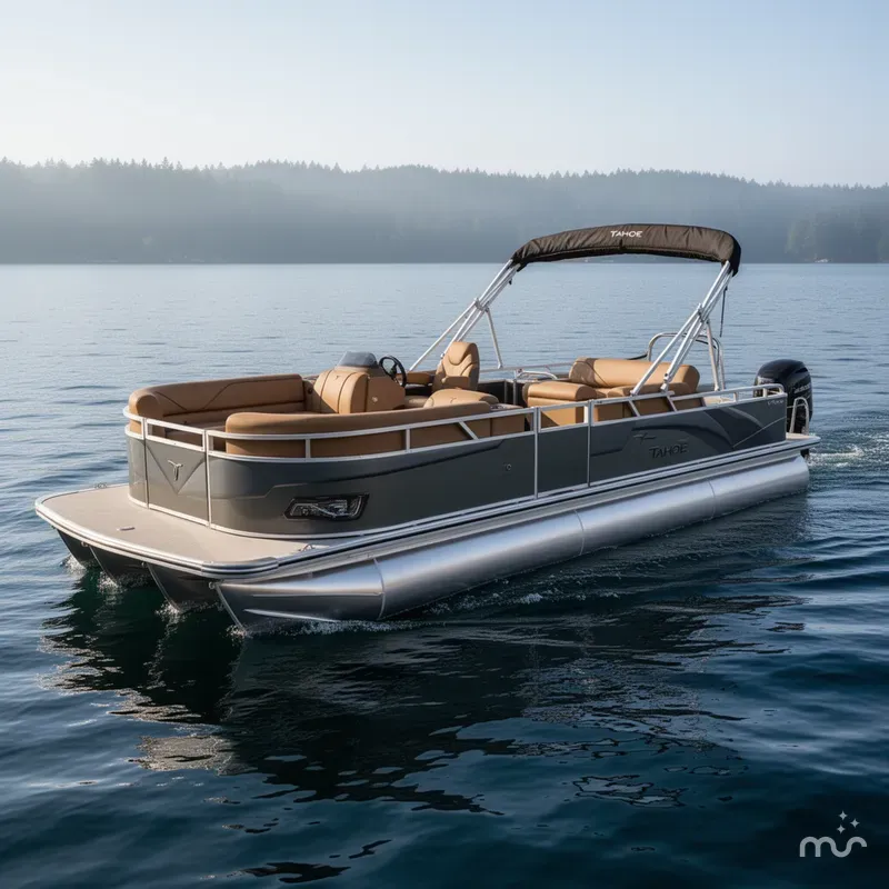 Slide: The Image of Tahoe Sport 200HP VRB 2385 Swingback Tritoon 2026 - 0