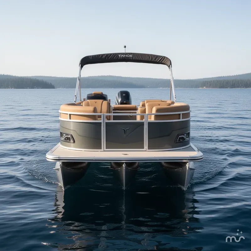 Slide: The Image of Tahoe Sport 200HP VRB 2385 Swingback Tritoon 2026 - 1
