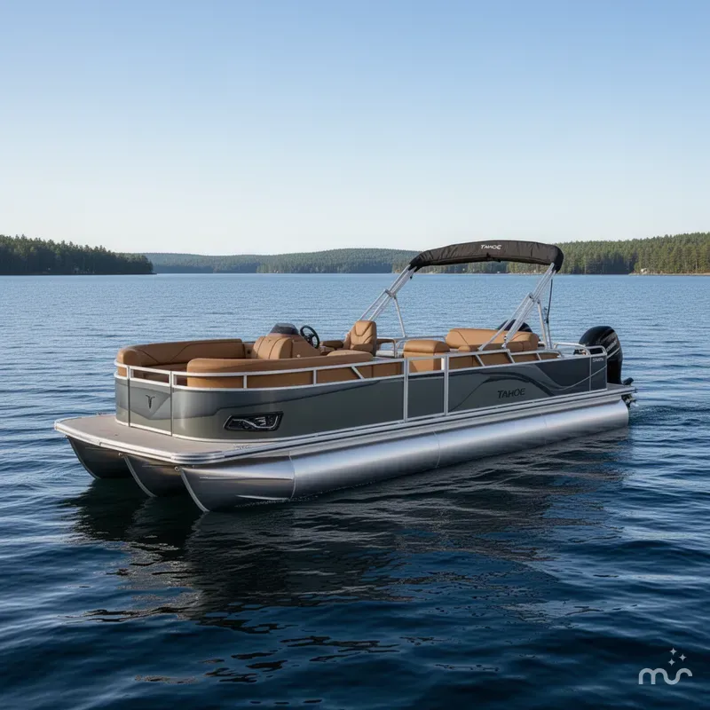 Slide: The Image of Tahoe Sport 200HP VRB 2385 Swingback Tritoon 2026 - 2