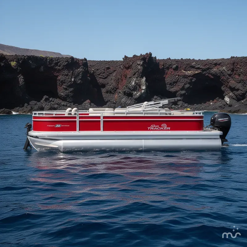Slide: The Image of Sun Tracker Fishin' Barge 22 DLX 2026 - 2