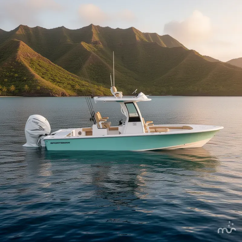 Slide: The Image of Sportsman Masters 267OE Bay Boat 2026 - 2