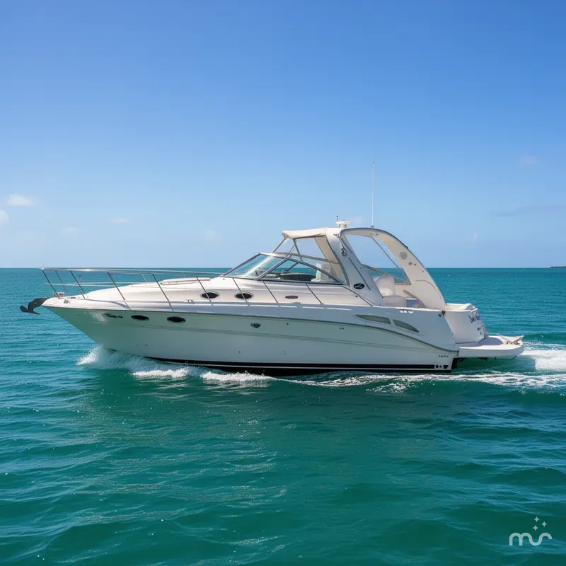 Slide: The Image of Sea Ray 410 Express Cruiser 2001 - 1