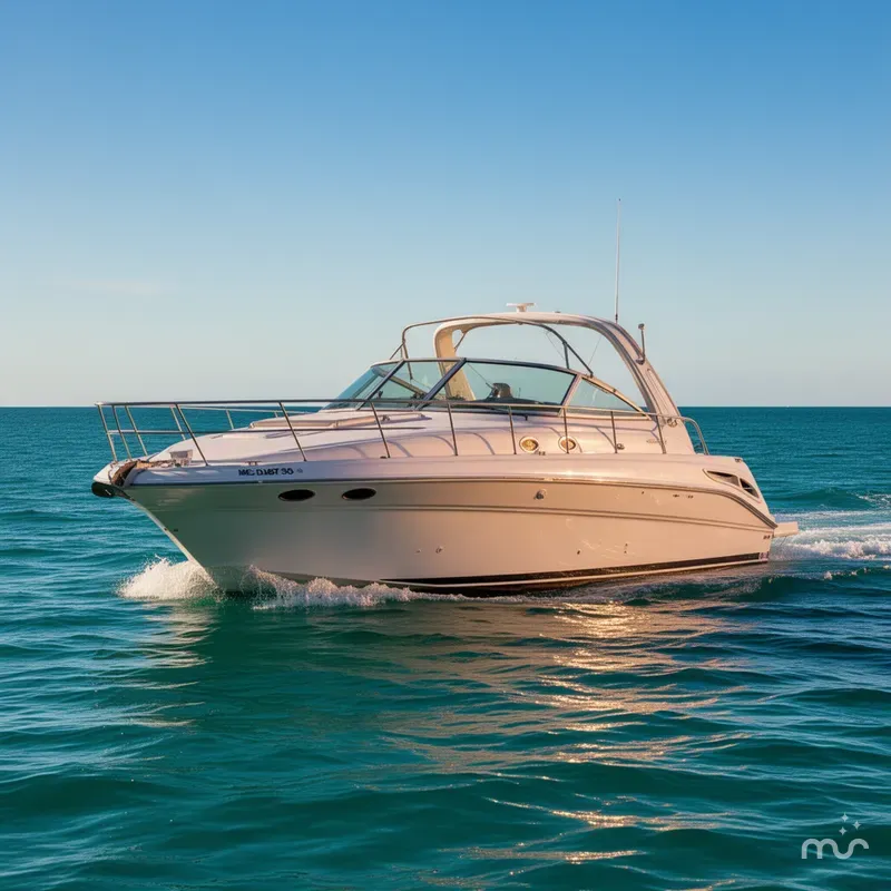 Slide: The Image of Sea Ray 410 Express Cruiser 2001 - 3
