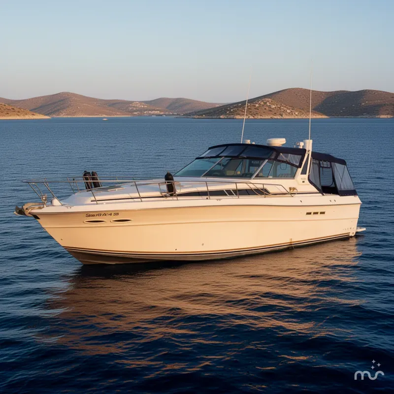 Slide: The Image of Sea Ray 390 Express Cruiser 1986 - 2