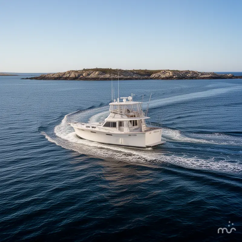 Slide: The Image of Egg Harbor 48' Flybridge 1984 - 2
