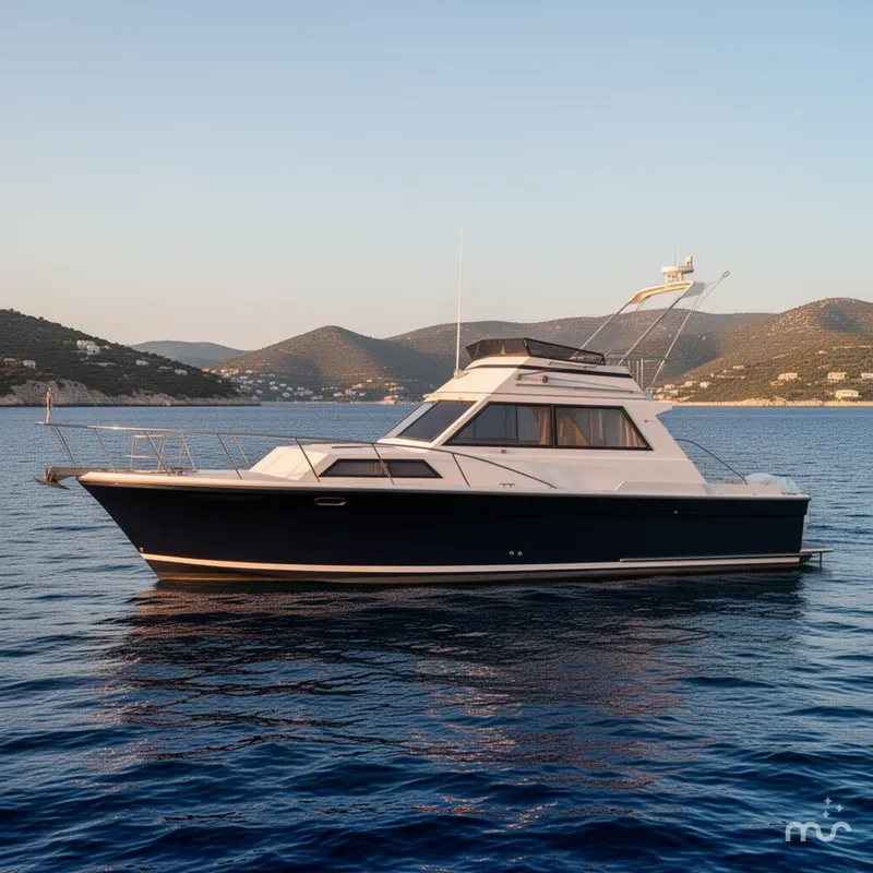 Slide: The Image of Stamas Flybridge Sedan 1986 - 2