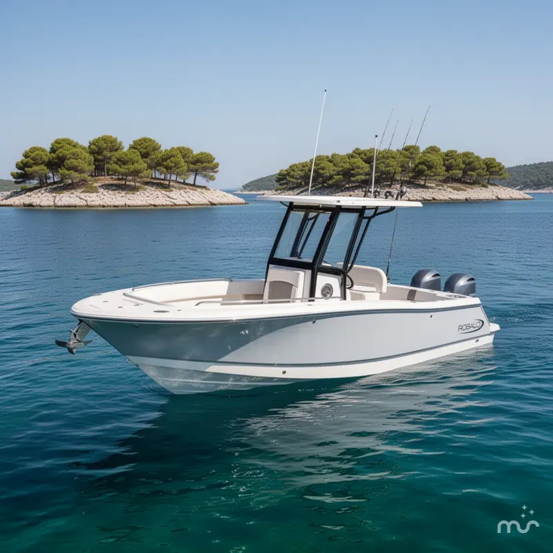 Slide: The Image of Robalo R250 Center Console 2025 - 2