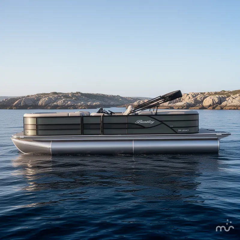 Slide: The Image of Bentley Pontoons Legacy 243 Navigator 2026 - 2