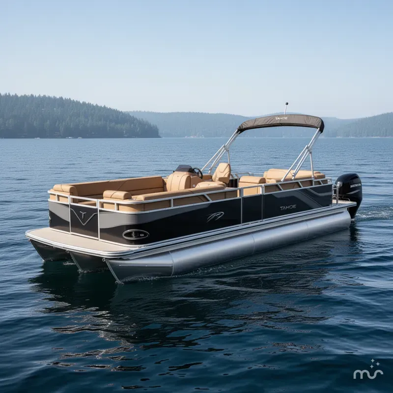 Slide: The Image of Tahoe Sport 2380 Cruise Rear Bench (CRB) & Honda 4-Stroke EFI 2026 - 0