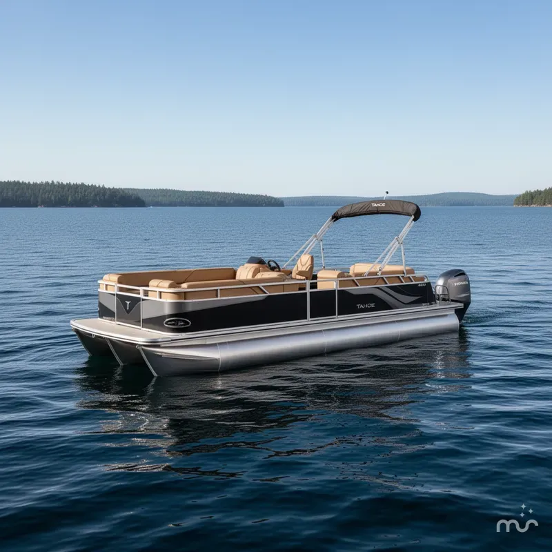 Slide: The Image of Tahoe Sport 2380 Cruise Rear Bench (CRB) & Honda 4-Stroke EFI 2026 - 2