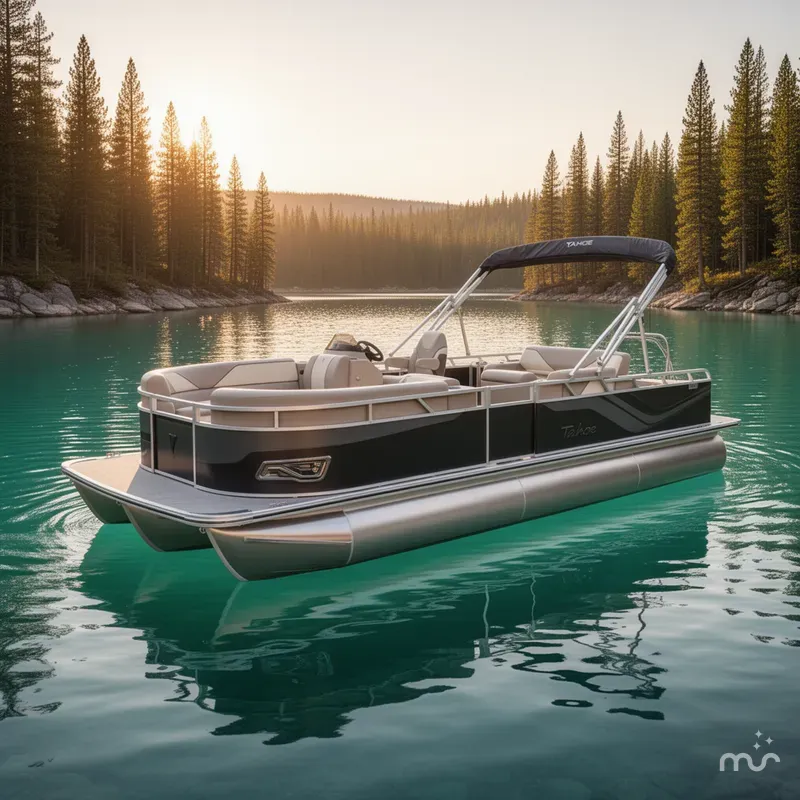 Slide: The Image of Tahoe Sport 200HP VRB 2385 Swingback Tritoon 2026 - 1