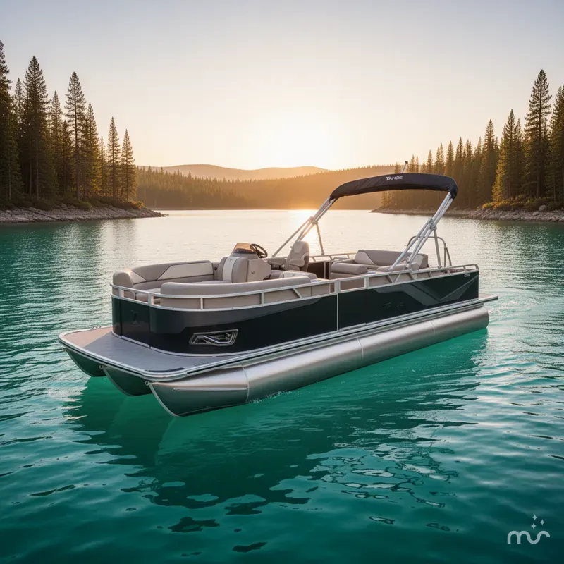 Slide: The Image of Tahoe Sport 200HP VRB 2385 Swingback Tritoon 2026 - 2