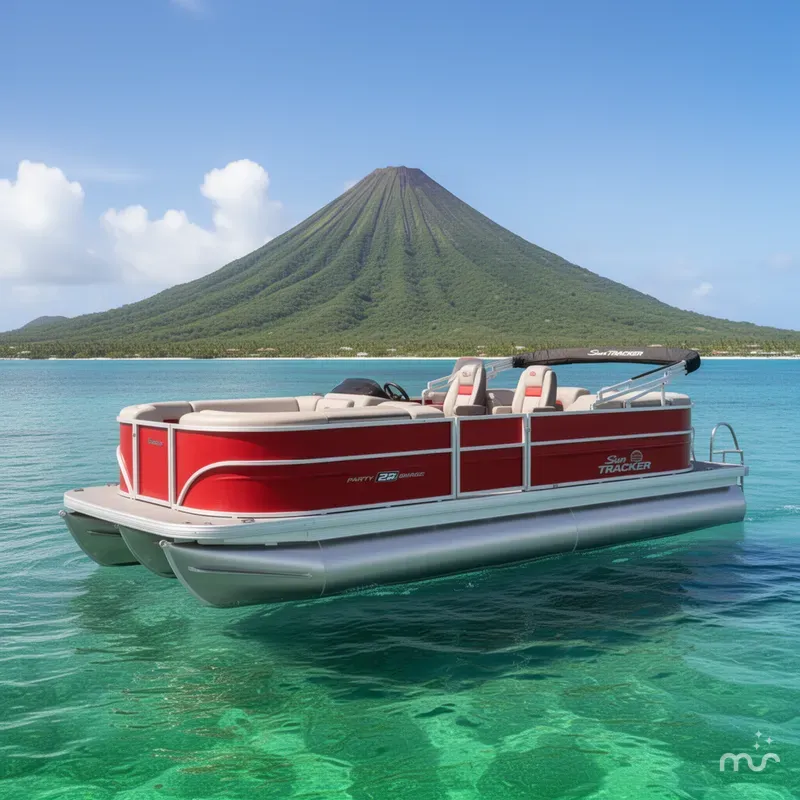 Slide: The Image of Sun Tracker Party Barge 22 DLX 2026 - 4