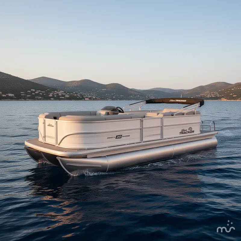 Slide: The Image of Sun Tracker Party Barge 20 DLX 2026 - 4
