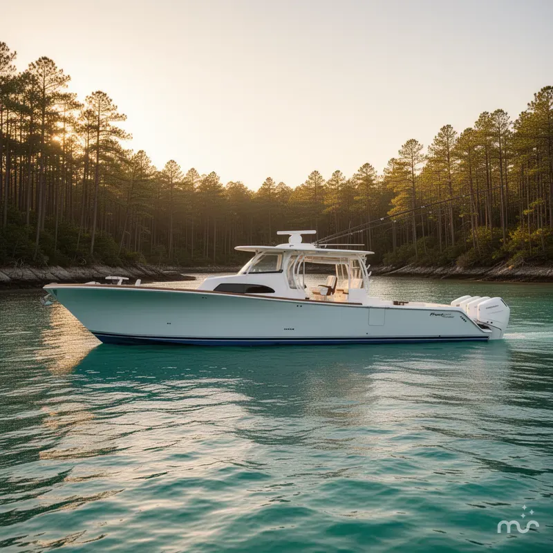 Slide: The Image of Front Runner 47 Center Console 2024 - 2