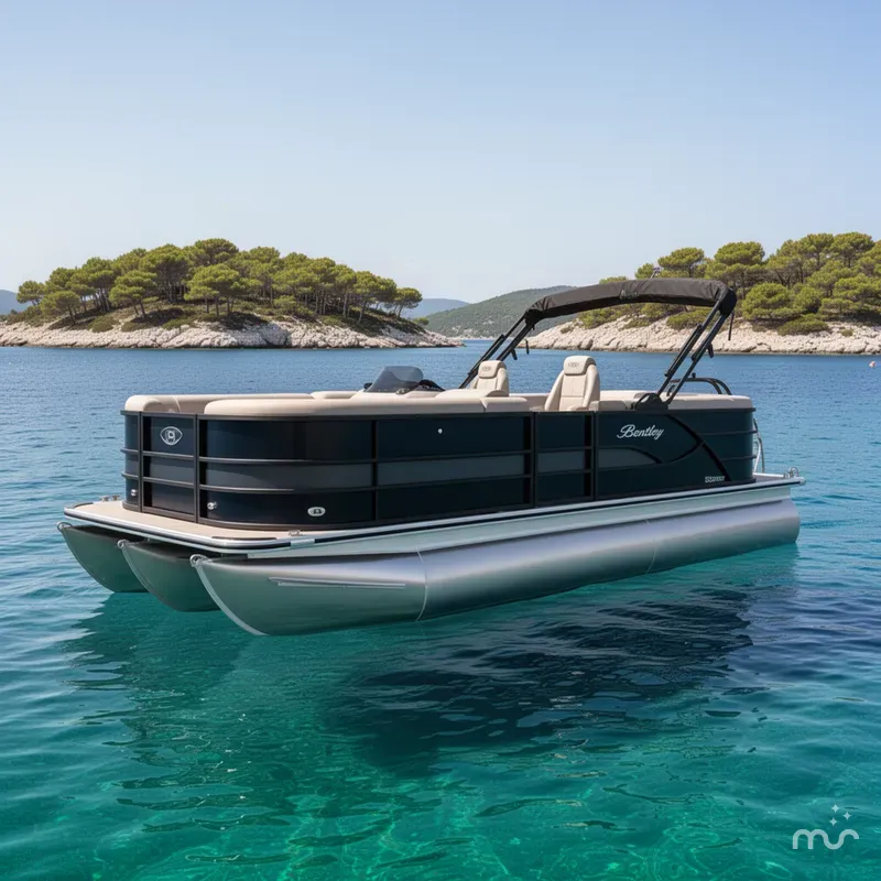 Slide: The Image of Bentley Pontoons Legacy 223 Navigator 2026 - 2