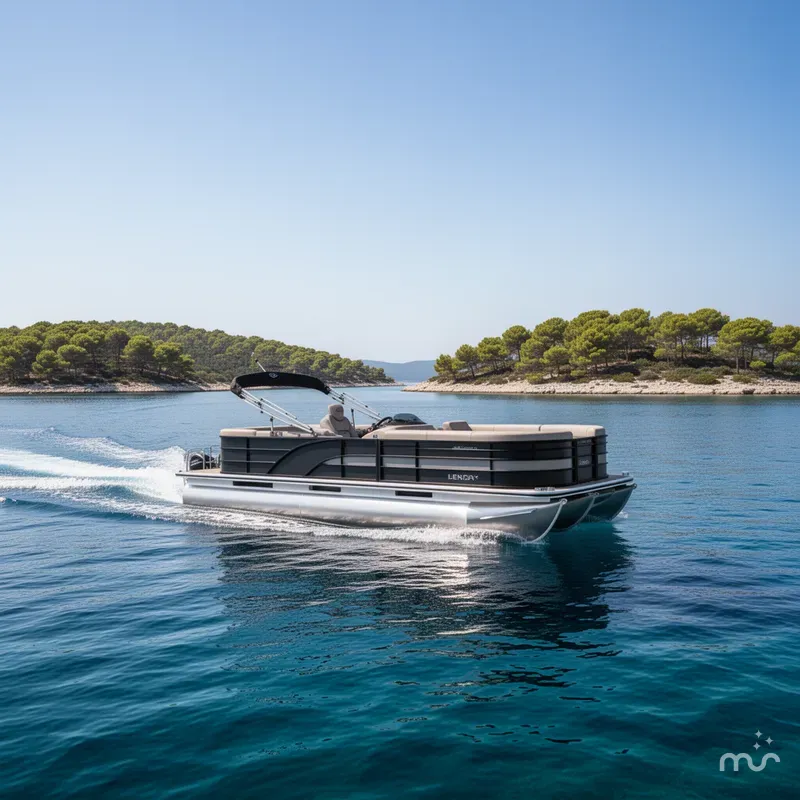 Slide: The Image of Bentley Pontoons Legacy 243 Navigator 2026 - 2