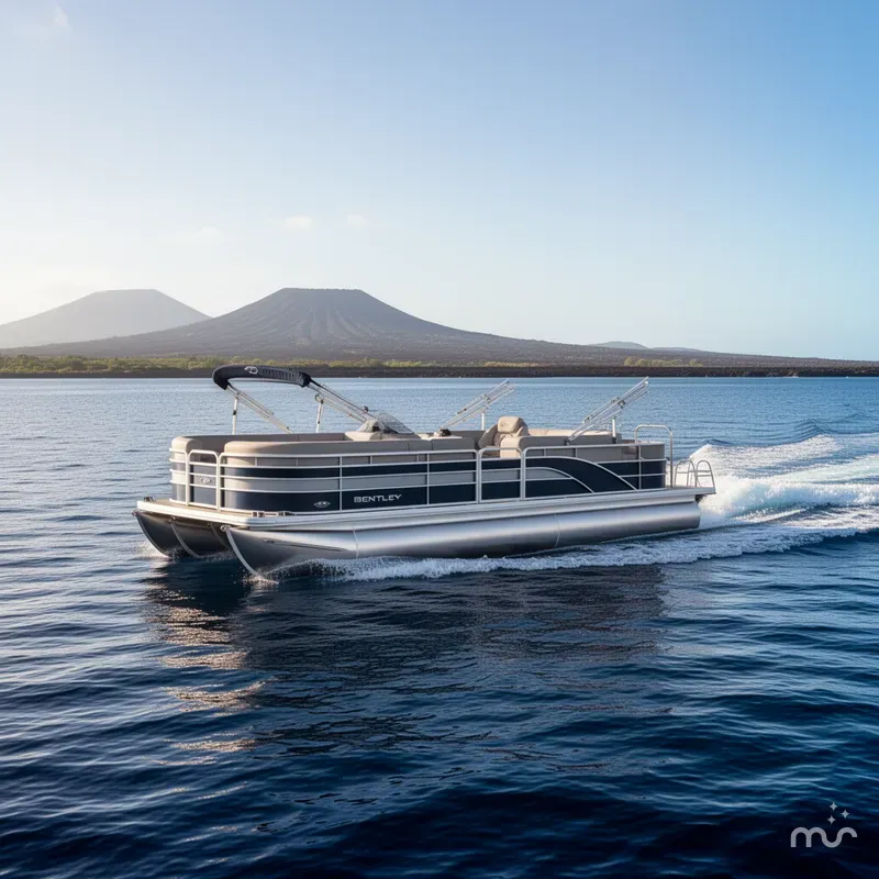 Slide: The Image of Bentley Pontoons Legacy 243 Navigator 2026 - 2