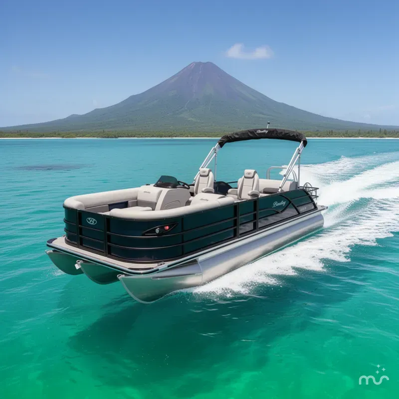 The Image of Bentley Pontoons Legacy 200HP Swingback 223 Tritoon 2026 - 0