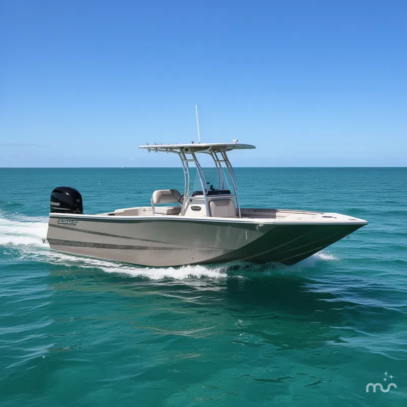 Slide: The Image of Edge Boats Sportsman Series 550DB MID DECK 2026 - 0
