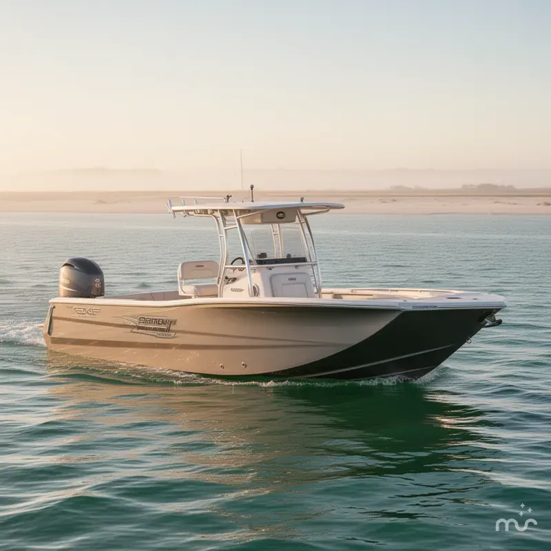 Slide: The Image of Edge Boats Sportsman Series 550DB MID DECK 2026 - 1