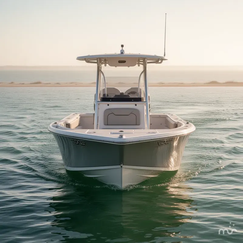 Slide: The Image of Edge Boats Sportsman Series 550DB MID DECK 2026 - 2