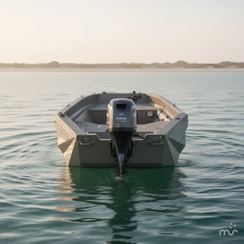 Slide: The Image of Edge Duck Boats Sportsman Series 550DB MID DECK 2026 - 2