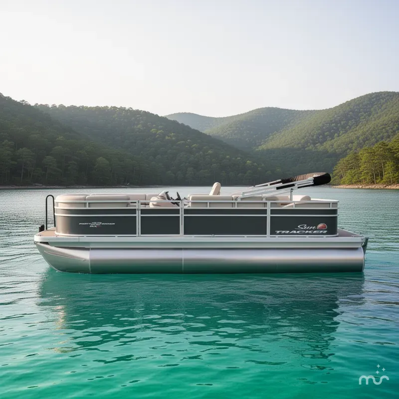 Slide: The Image of Sun Tracker Party Barge 22 RF XP3 2025 - 2