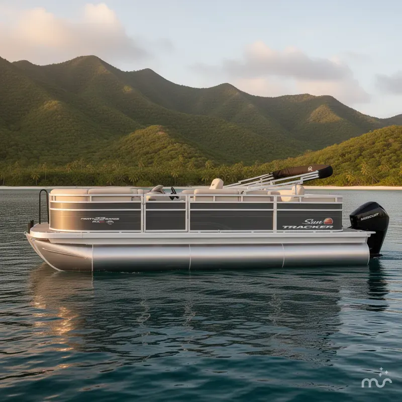 Slide: The Image of Sun Tracker Party Barge 22 RF XP3 2025 - 2