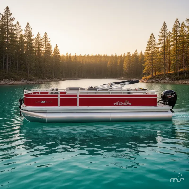Slide: The Image of Sun Tracker Fishin' Barge 22 DLX 2026 - 2