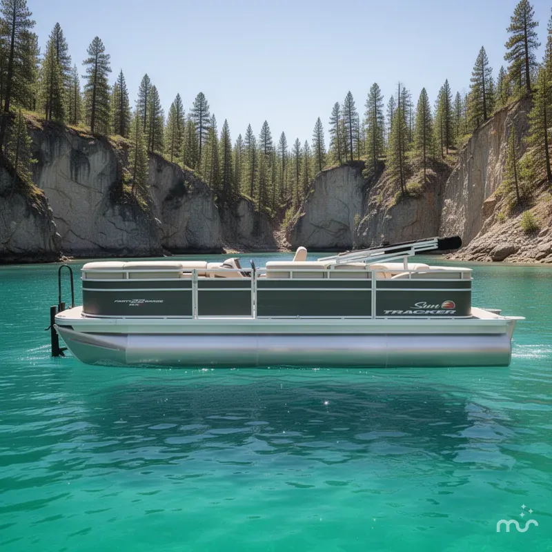 Slide: The Image of Sun Tracker Party Barge 22 RF XP3 2025 - 2