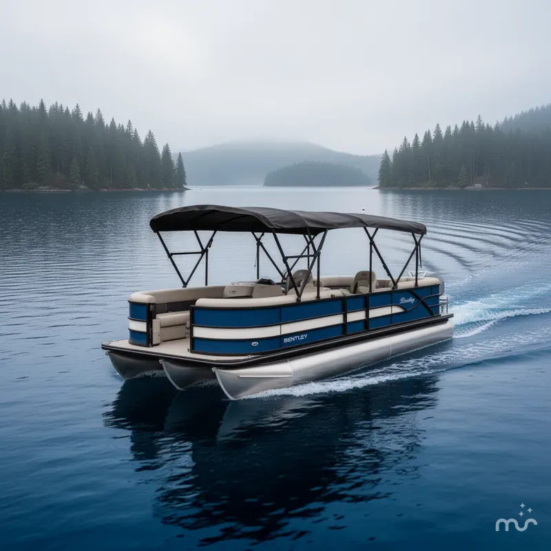 Slide: The Image of Bentley Pontoons Legacy 243 Navigator 2025 - 2