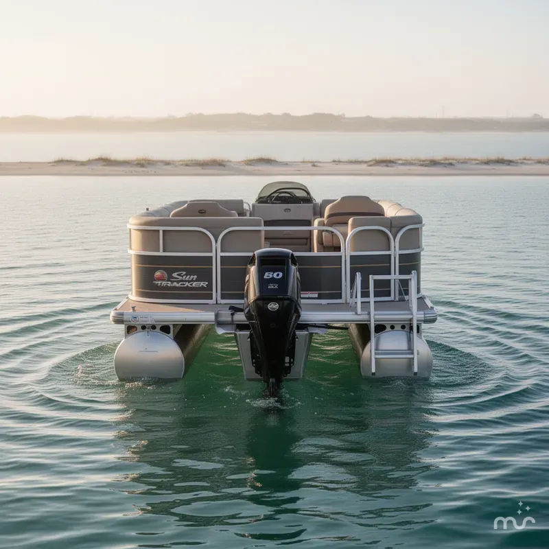 Slide: The Image of Sun Tracker Party Barge 18 DLX 2021 - 1