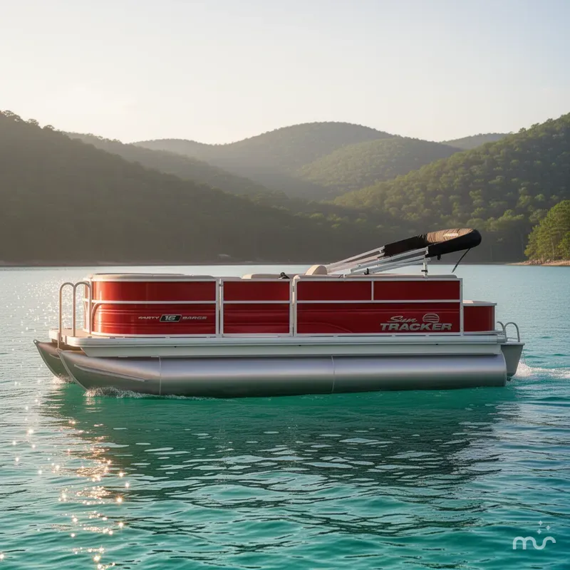 Slide: The Image of Sun Tracker Party Barge 16 DLX 2026 - 4