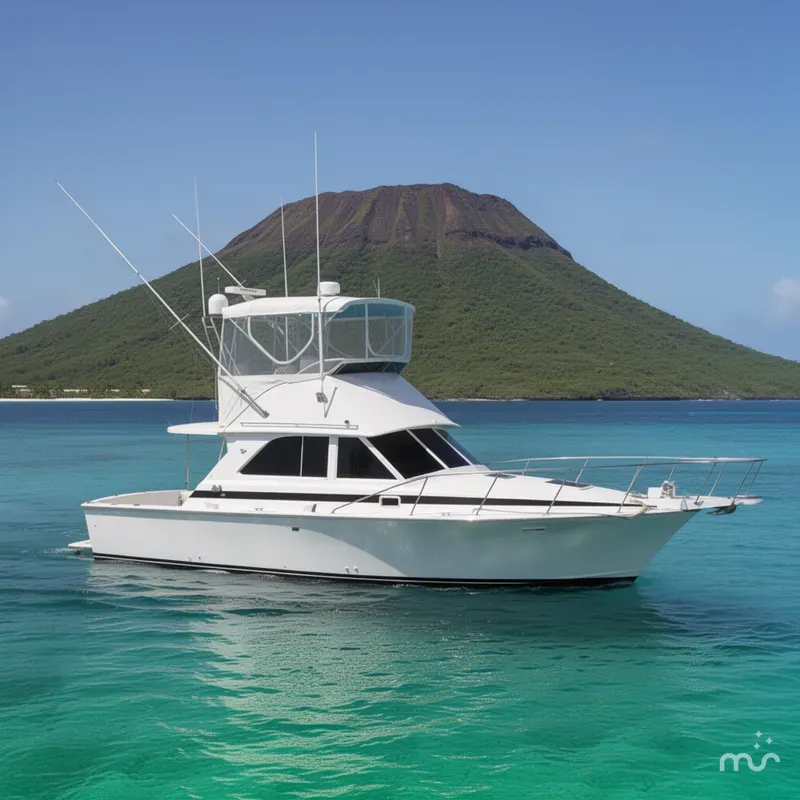 Slide: The Image of Bertram 35 Flybridge Sportfish 1982 - 2