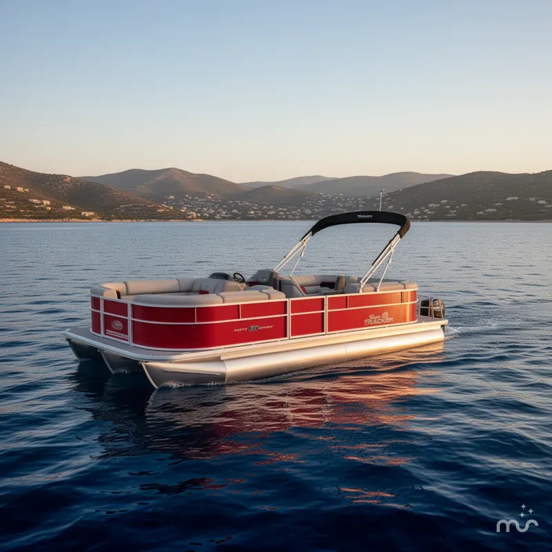Slide: The Image of Sun Tracker Party Barge 22 DLX 2026 - 4