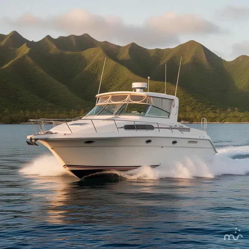 Slide: The Image of Sea Ray 440 Express 1990 - 2