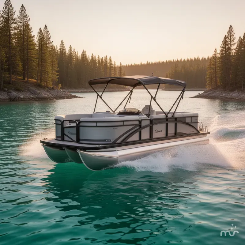 Slide: The Image of Qwest 22 Lanai E-Class TriToon 2025 - 1